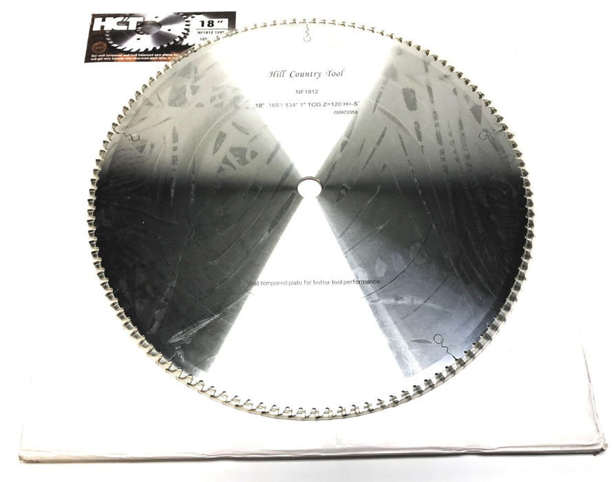 HCT 18" Diameter 1" Bore 120T Non-Ferrous Metal Cutting Saw NF1812 NOS