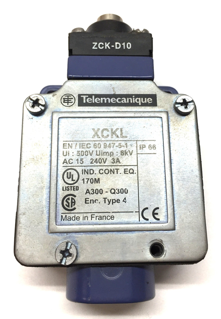 テコム select Telemecanique Limit-Switch Plunger XCKL (ZCK-D10) USED