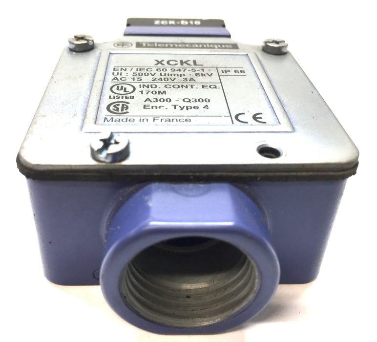 Telemecanique Limit-Switch Plunger XCKL (ZCK-D10) USED