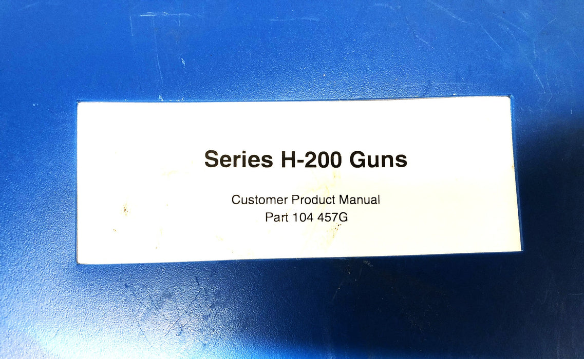 Nordson Series H-200 Product Manual 104457G NOS