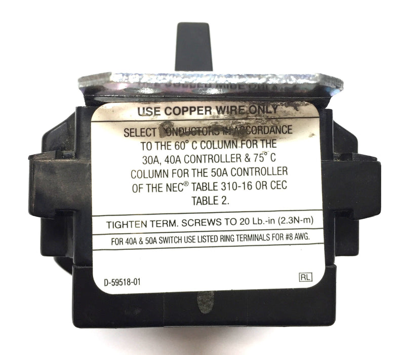 Hubbell 30A/600 VAC General Purpose Safety Switch HBL7832D USED