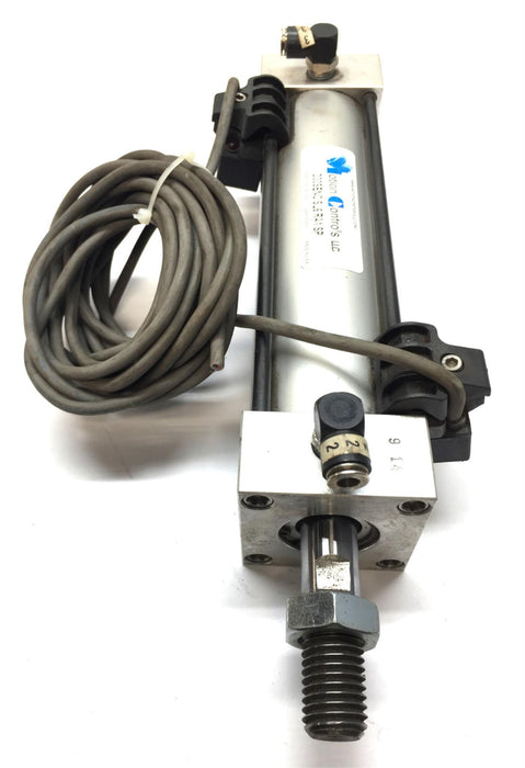 Motion Controls Cylinder with PTC 1/4" Fitting and Sensor D30SENCSL6RA1SP USED