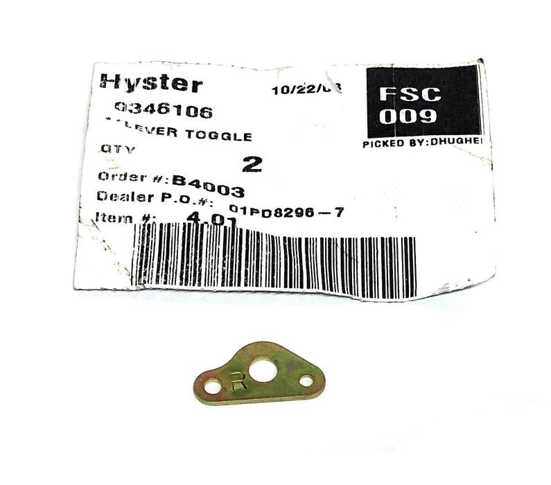 Hyster Brass Lever Toggle 0346106 NOS