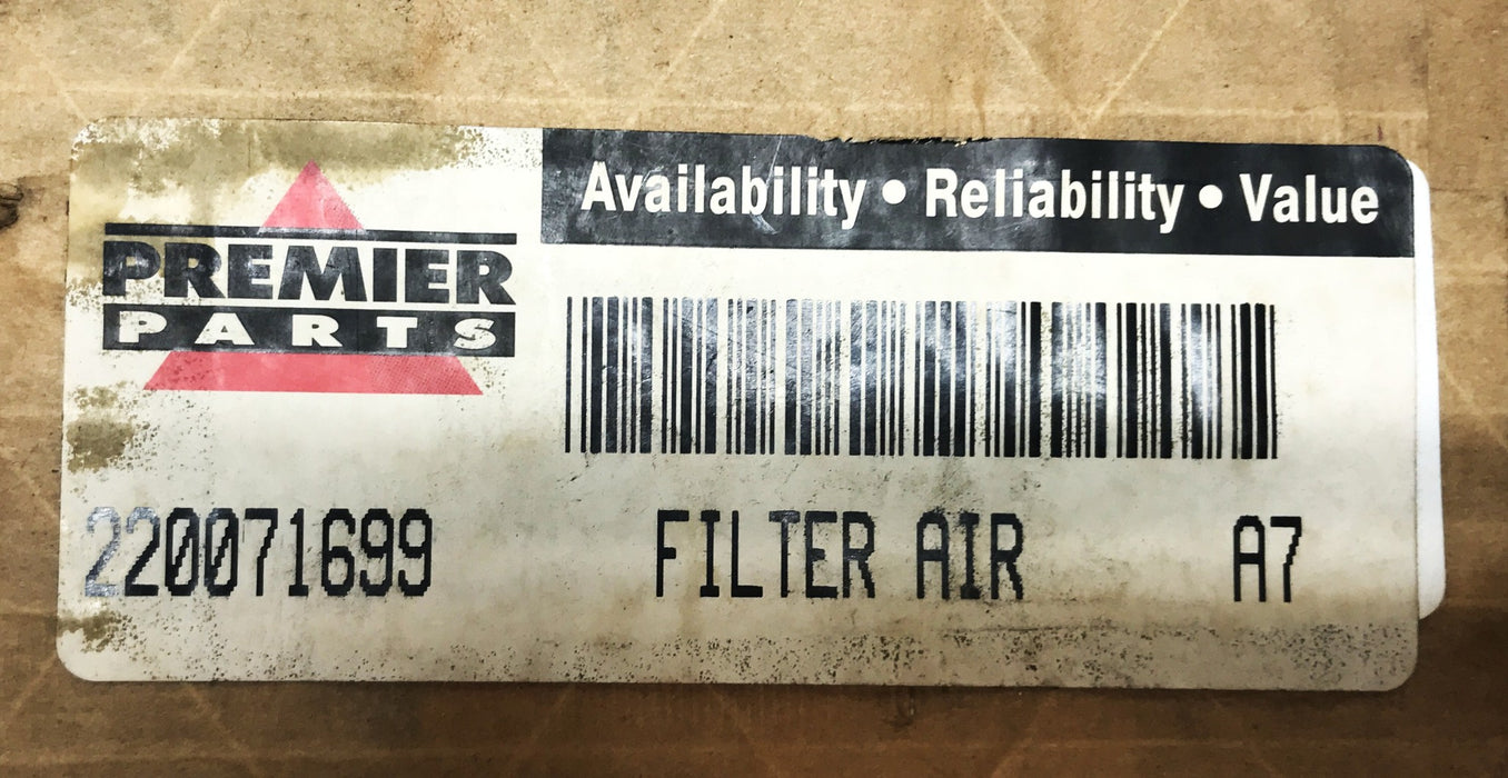 Premier Forklift Air Filter 22071699 NOS