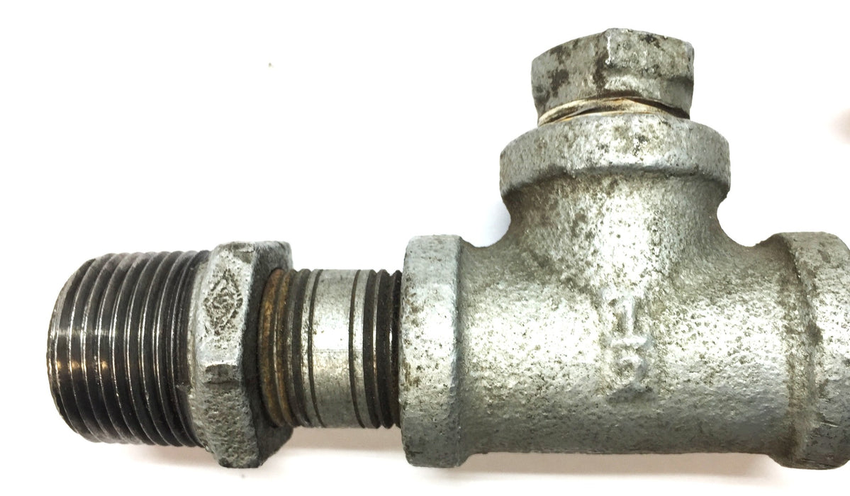 Parker Brass Ball Valve Assembly 600 WOG with PTC Fitting USED