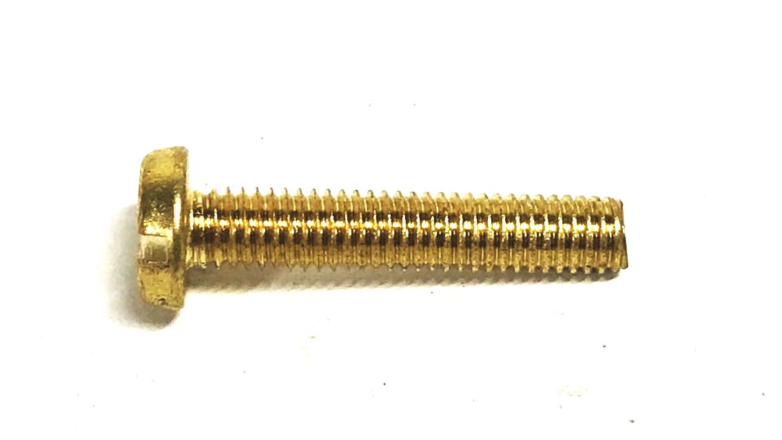 Unbranded 10-32 X 1 inch Brass Pan Head Slotted Screw [Lot of 150] NOS