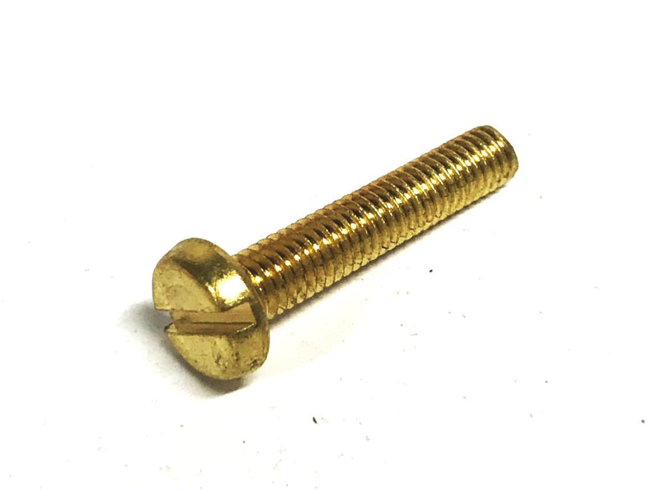 Unbranded 10-32 X 1 inch Brass Pan Head Slotted Screw [Lot of 117] NOS