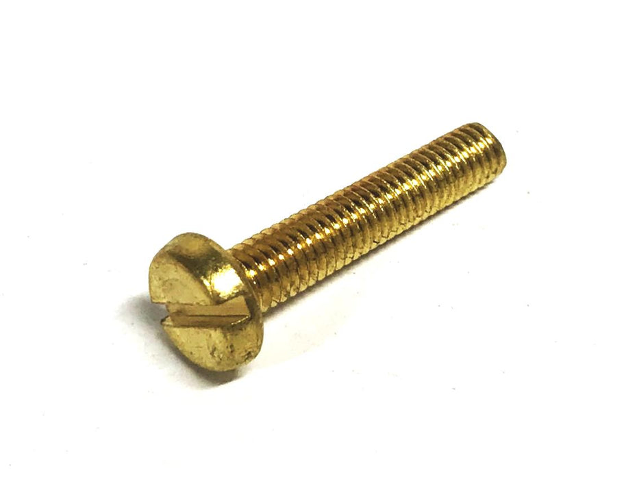 Unbranded 10-32 X 1 inch Brass Pan Head Slotted Screw [Lot of 150] NOS