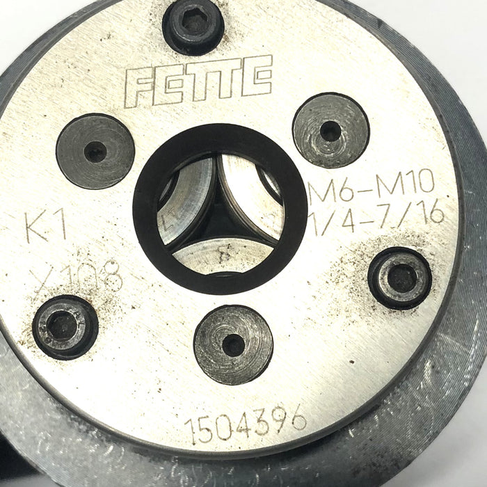 Fette K-1 X108 1/4-7/16 thread Rolling Head M6-M10 (1504396) USED