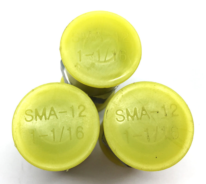Unbranded 1-1/16" x 1/16" Adapter Fitting SMA-12 [Lot of 3] NOS