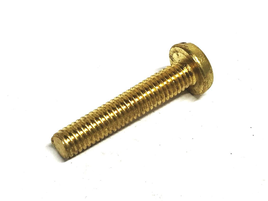 Unbranded 10-32 X 1 inch Brass Pan Head Slotted Screw [Lot of 117] NOS