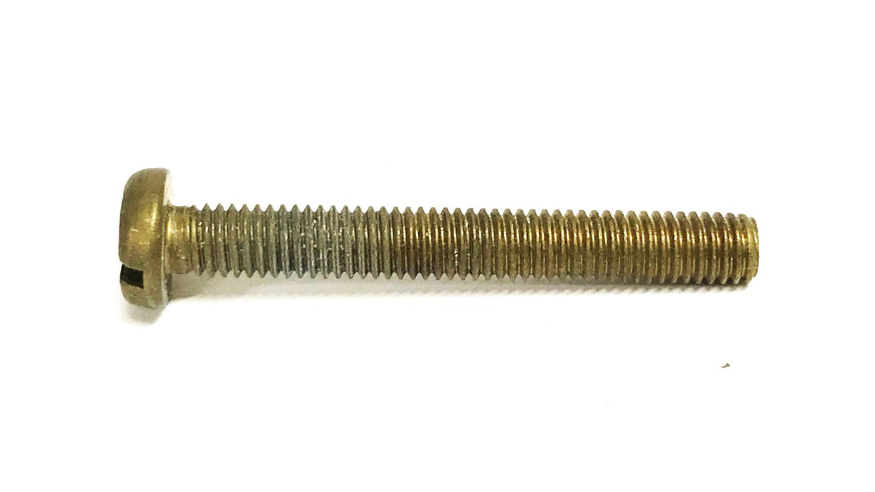 Unbranded 10-32 X 1-1/2 inch Brass Pan Head Slotted Screw [Lot of 91] NOS