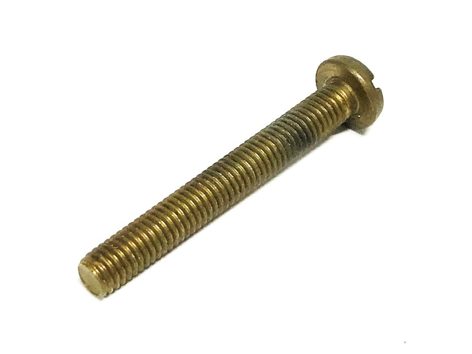 Unbranded 10-32 X 1-1/2 inch Brass Pan Head Slotted Screw [Lot of 91] NOS