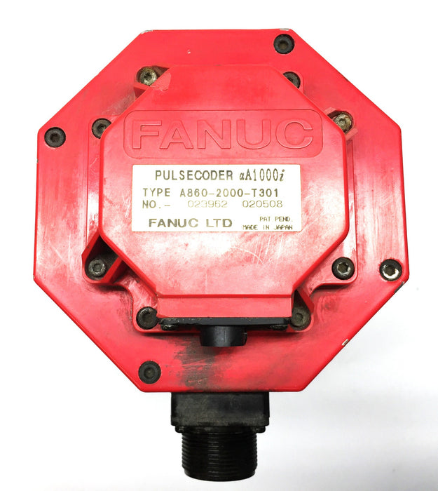 Fanuc M8/4000HVi AC Servo Motor w/Coupling A06B-0236-B200 (A860-2000-T301) USED