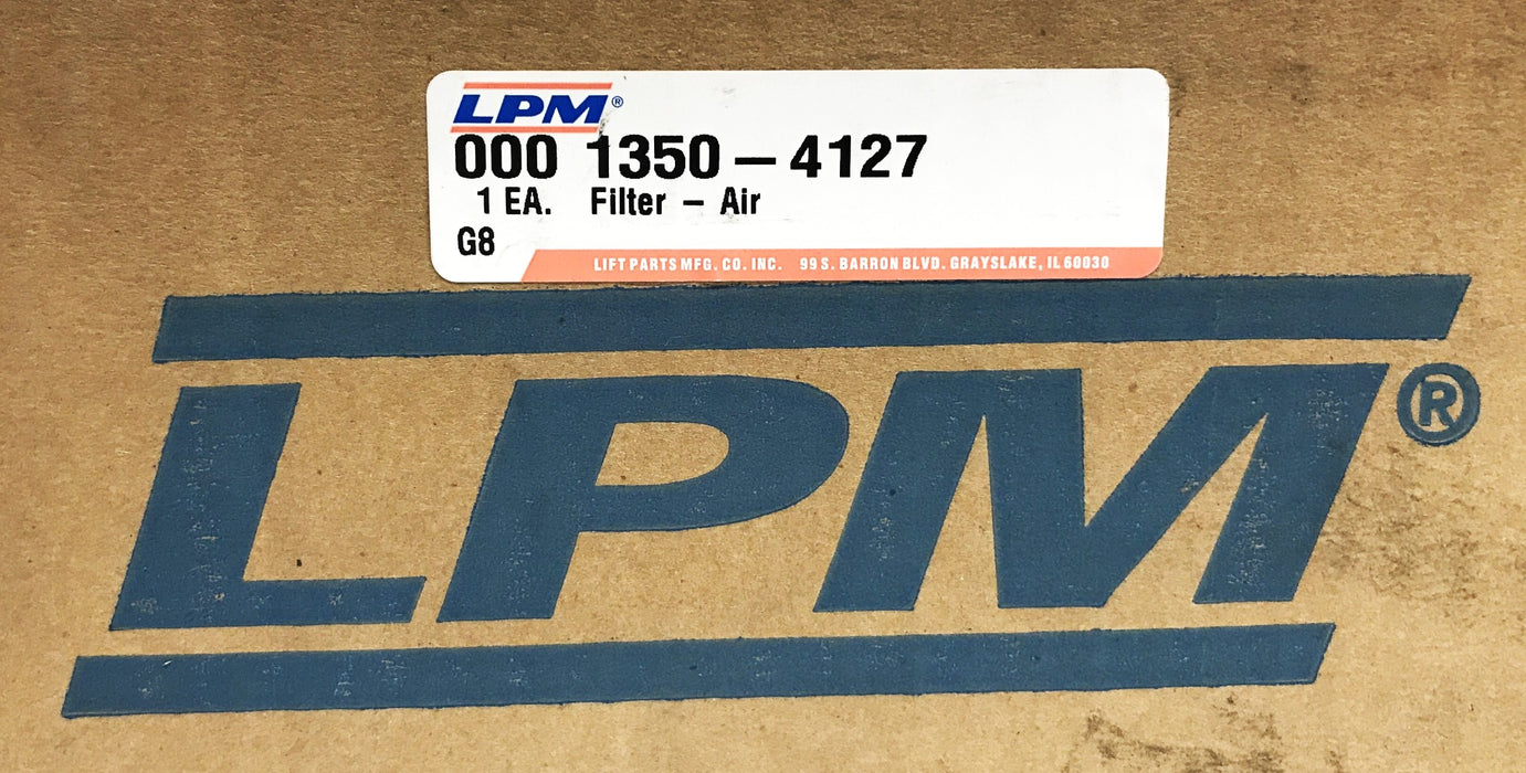 LPM Forklift Air Filter 000-1350-4127 NOS