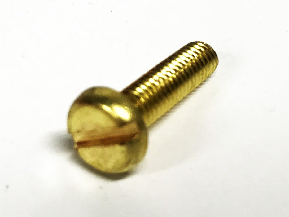 Unbranded 10-32 X 3/4 inch Brass Pan Head Slotted Screw [Lot of 125] NOS