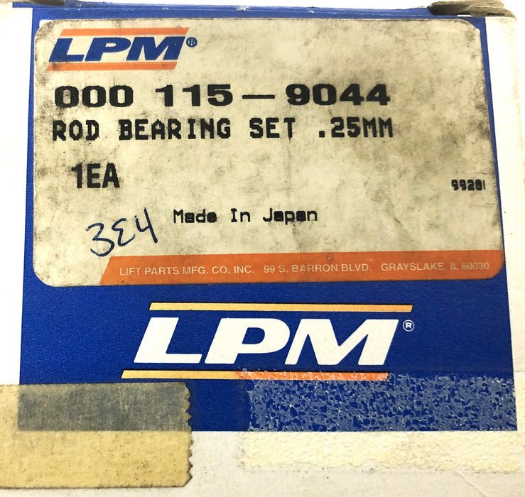 LPM .25mm Rod Bearing Set 115-9044 NOS