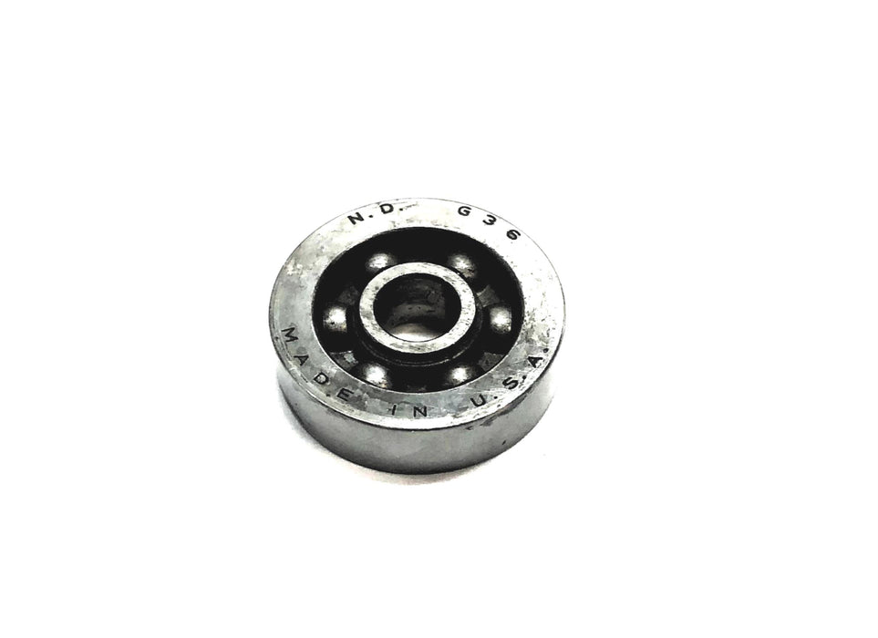 New Departure Single Row Ball Bearing (No Box) G36 [Lot of 2] NOS