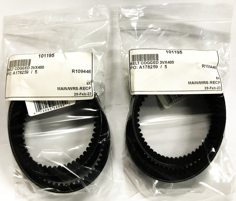 Gates Cogged V-Belt 3VX400 [Lot of 2] NOS