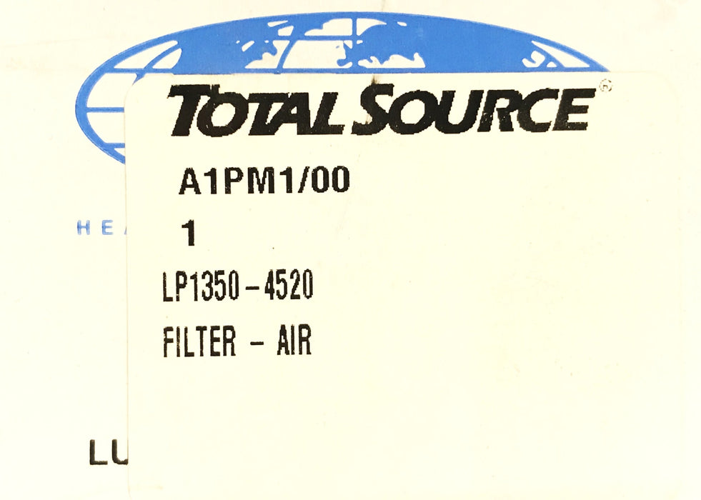 Total Source Forklift Air Filter LP1350-4520 [Lot of 2] NOS