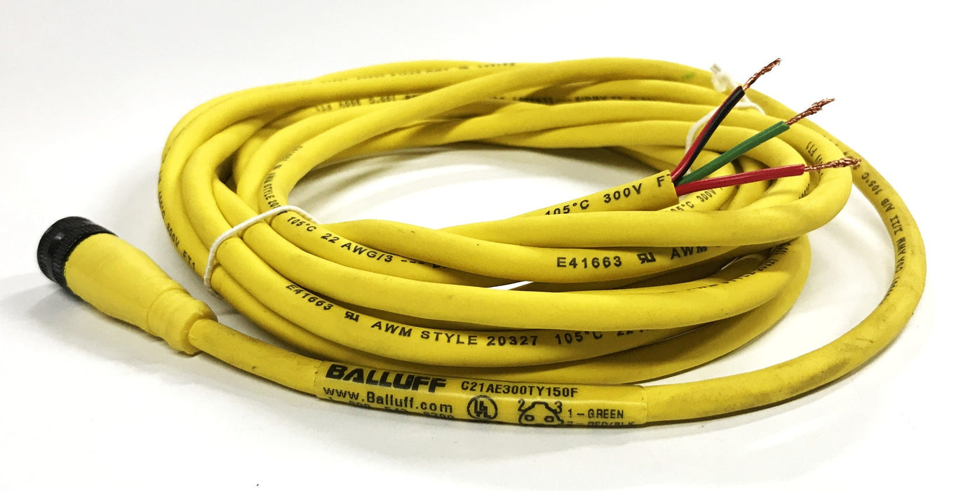 Balluff Cordset Cable C2AE300TY150F NOS