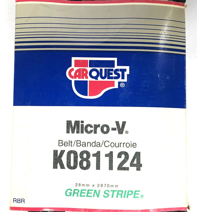 Gates Carquest Green Stripe Micro-V Belt K081124 NOS