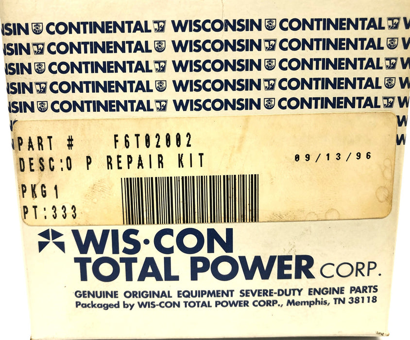 WisCon Total Power Corp Repair Kit F6T02002 NOS