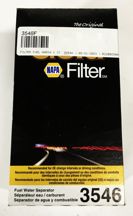 NAPA Gold Fuel Filter (Fuel Water Separator) 3546 [Lot of 2] NOS