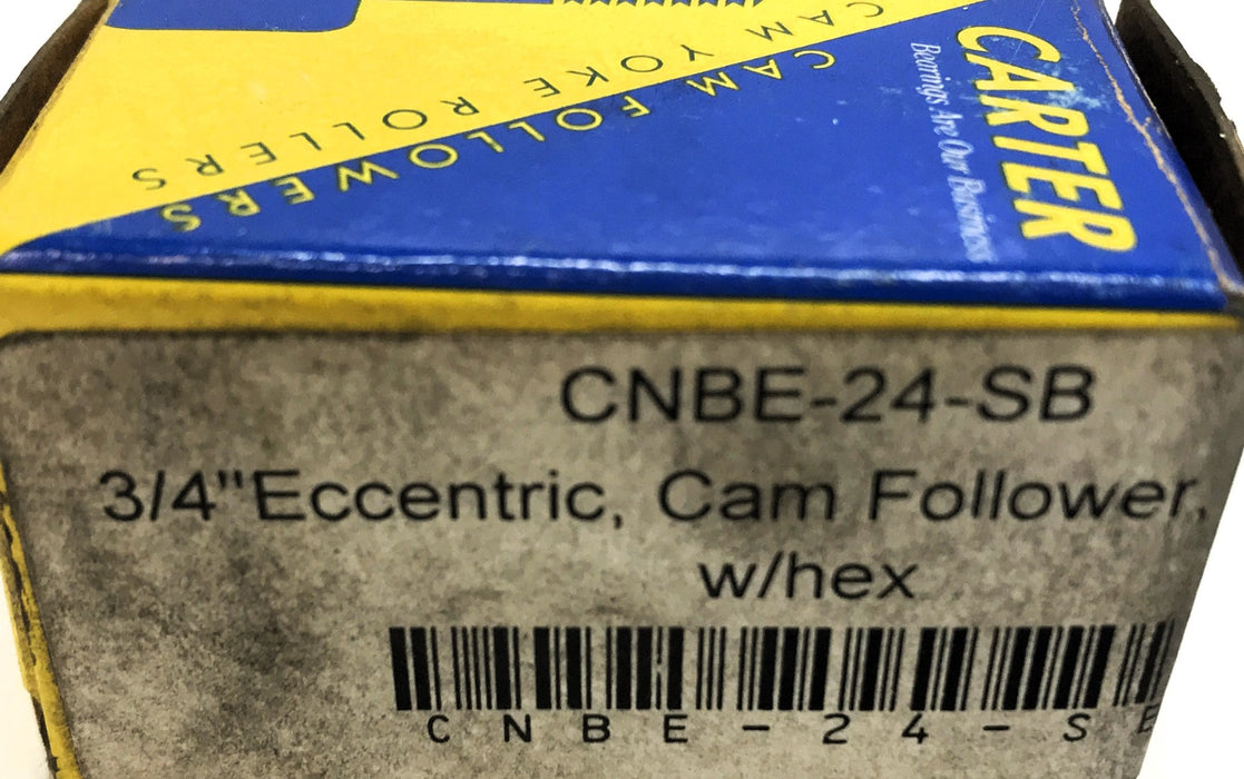Carter 3/4" Eccentric Cam Follower CNBE-24-SB NOS