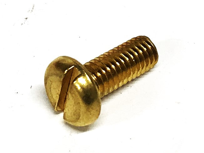 Unbranded 10-32 X 1/2 inch Brass Pan Head Slotted Screw [Lot of 74] NOS