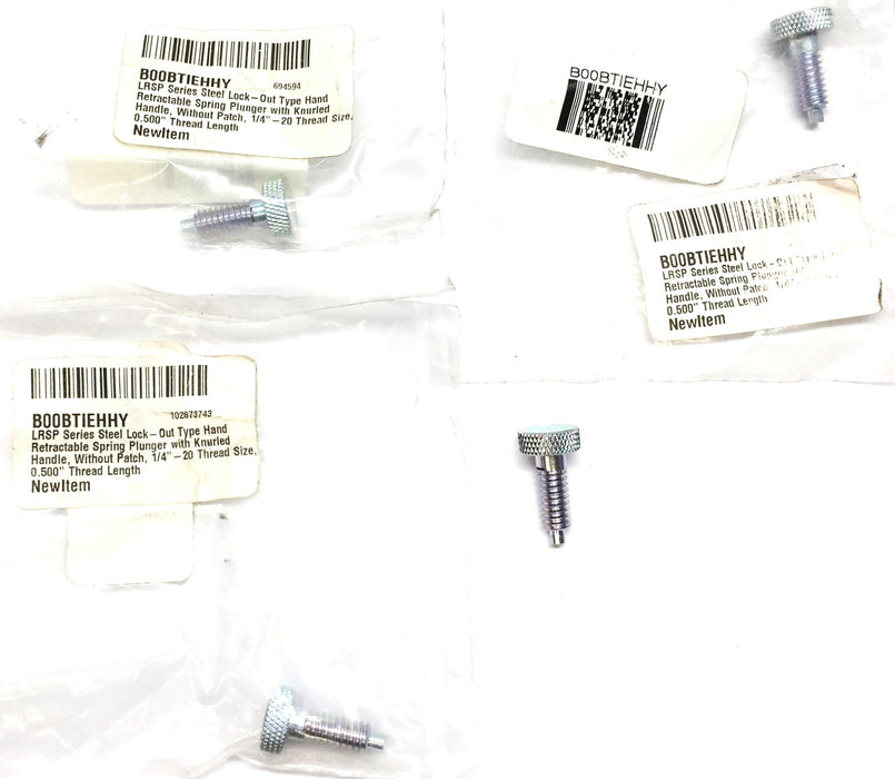 LRSP Steel Lock Out Retractable Spring Plunger 1/4"-20 BOOBTIEHHY [Lot of 4] NOS