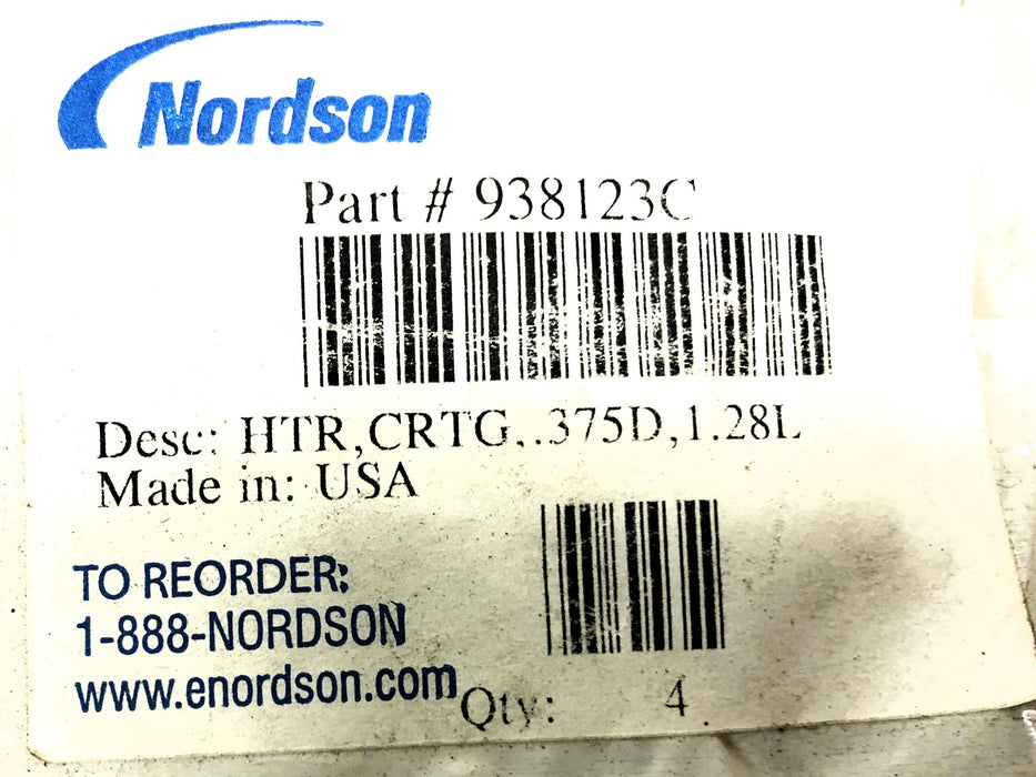 Nordson Cartridge Heating Element 938123C NOS