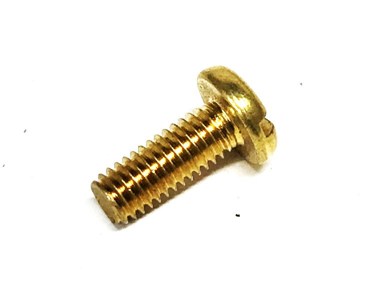 Unbranded 10-32 X 1/2 inch Brass Pan Head Slotted Screw [Lot of 74] NOS