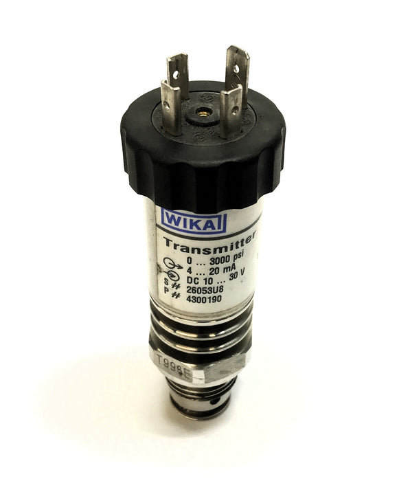 Wika 0-3000 PSI 4-20 mA Pressure Transmitter 4300190 USED