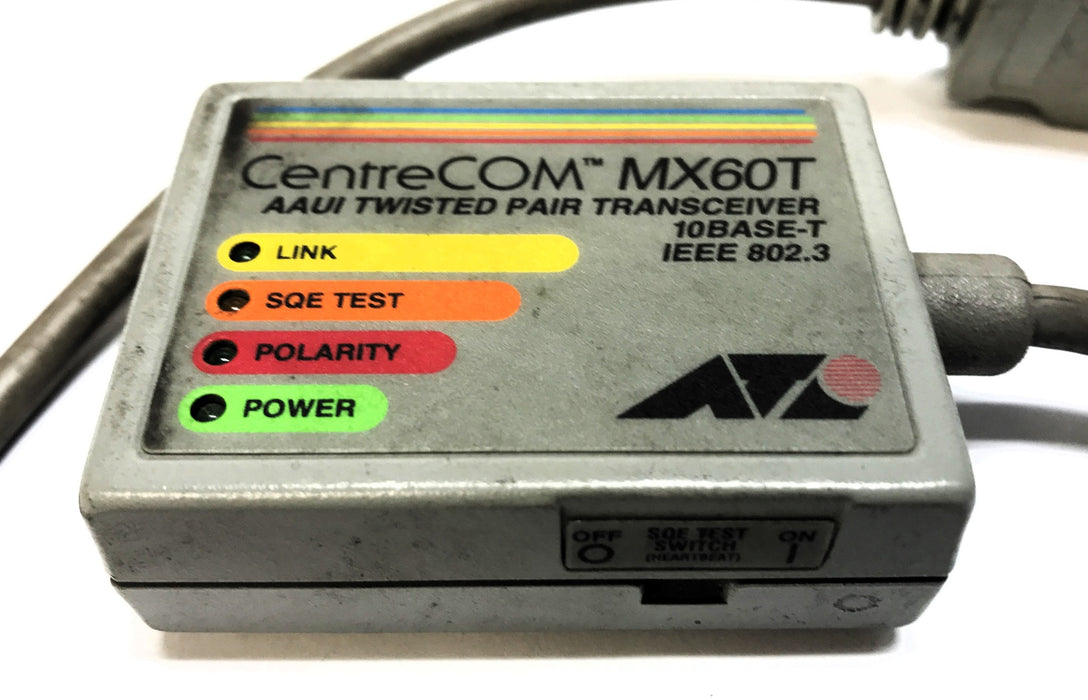 CentreCOM AAUI Twisted Pair Transceiver MX60T USED
