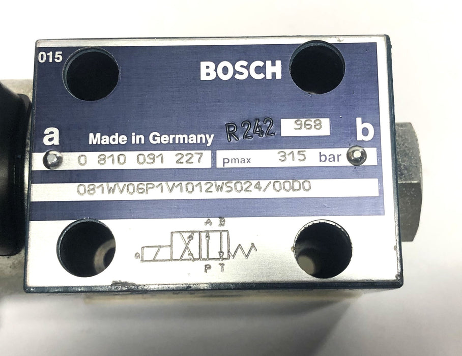 Bosch R242 315bar Directional Control Valve 081WV06P1V1012WS024/00D0 NOS
