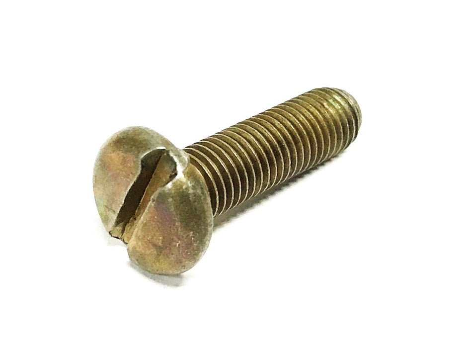Unbranded 5/16-18 X 1 inch Brass Pan Head Slotted Screw [Lot of 92] NOS