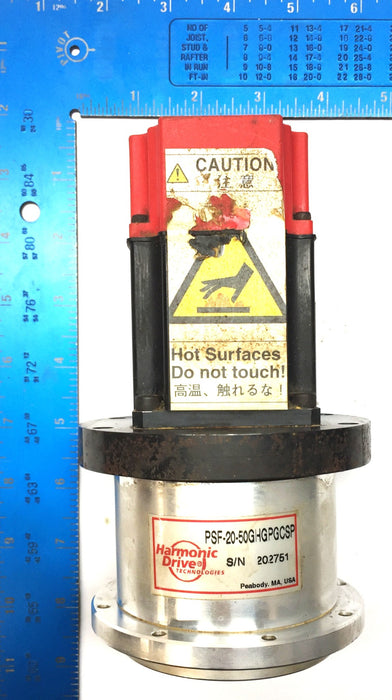 Fanuc MO.5/4000 AC Servo Motor A06B-0115-B075 w/Harmonic Drive PSF-20-50GHGPGCSP
