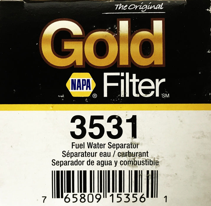 NAPA Gold Fuel Filter (Fuel Water Separator) 3531 [Lot of 2] NOS