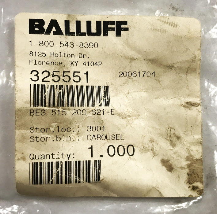 Balluff Inductive Proximity Sensor BES-515-209-S21-E [Lot of 3] NOS