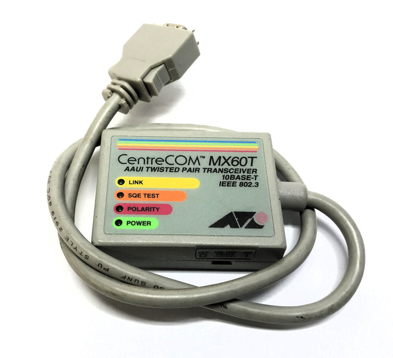 CentreCOM AAUI Twisted Pair Transceiver AT-MX60T NOS