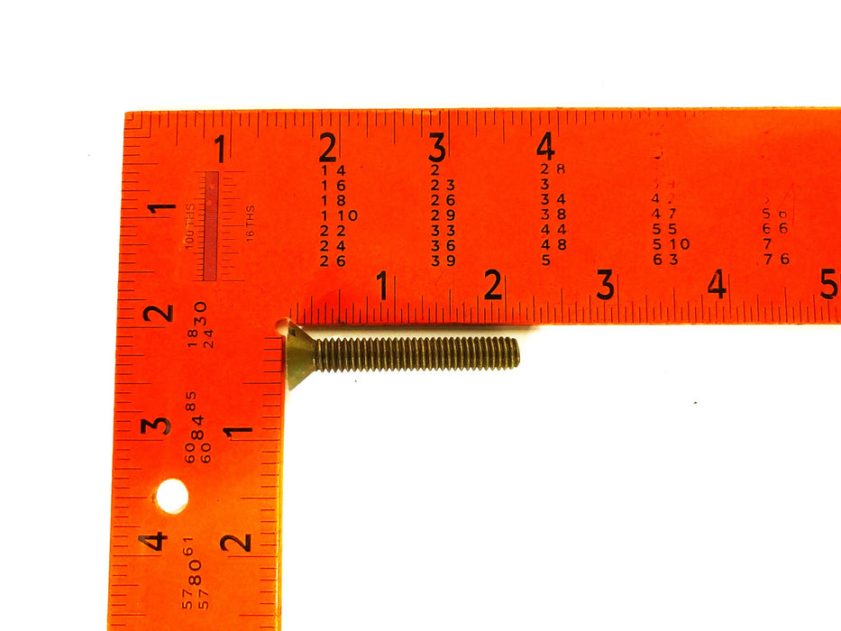 Unbranded 5/16 inch X 2 inch Brass Flat Head Slotted Screw [Lot of 18] NOS