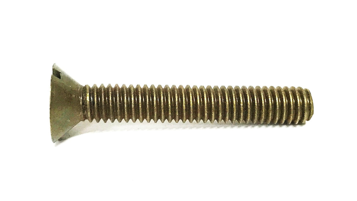 Unbranded 5/16 inch X 2 inch Brass Flat Head Slotted Screw [Lot of 18] NOS