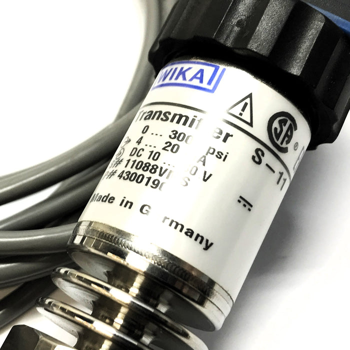 Wika 0-3000 PSI 4-20 mA Pressure Transmitter 4300190 NOS
