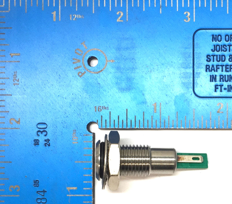 Bulgin Flat Panel Mount Indicator Green LED DX0505 NOS