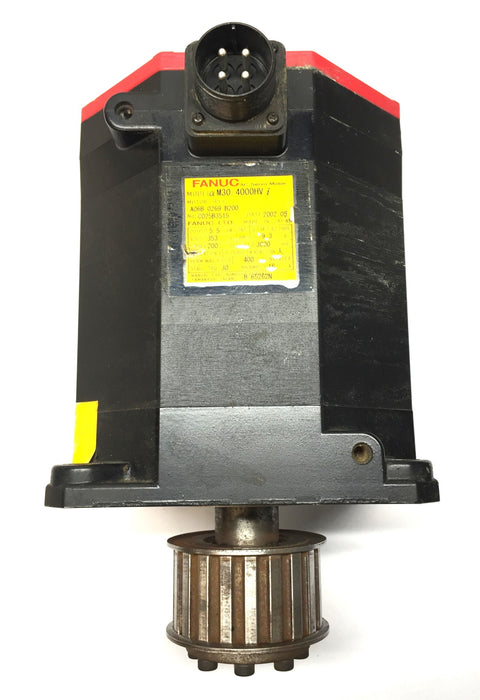 Fanuc M30/4000HVi AC Servo Motor A06B-0269-B200 with 3" Pulley USED