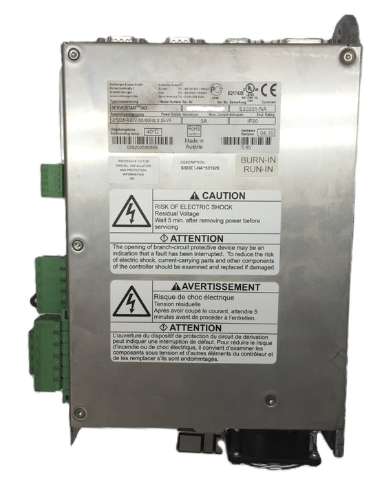 Kollmorgen S300 Servostar 343 Servo Controller S30301-NA USED