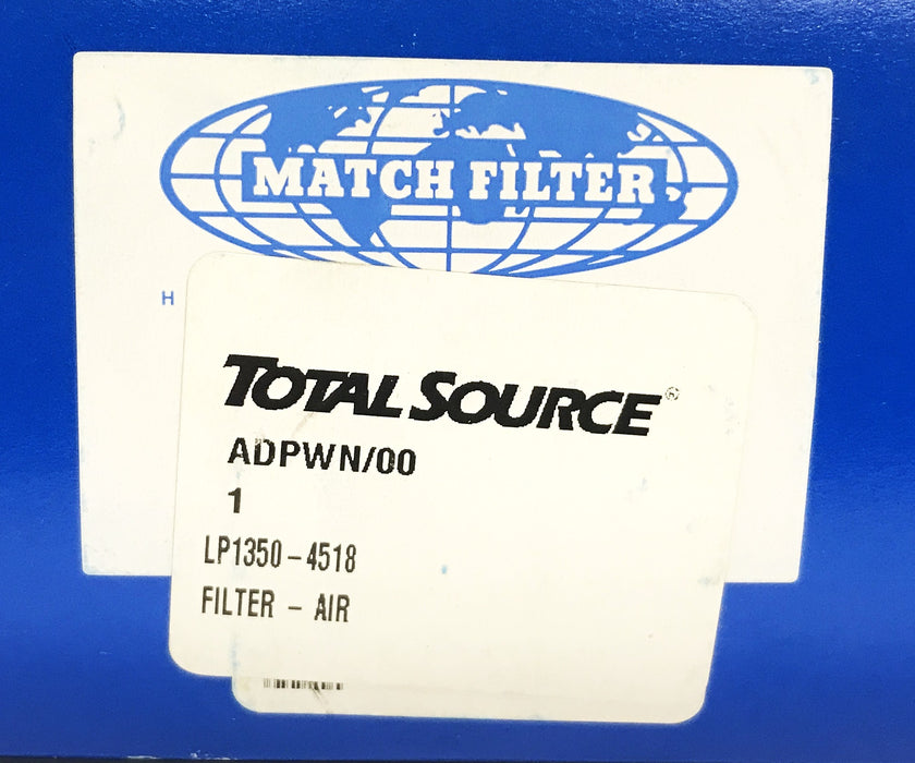 Total Source Forklift Air Filter LP1350-4518 [Lot of 2] NOS