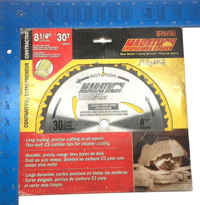 Irwin Marathon 8-1/4" (210mm) 30T Saw Blade 14051 NOS