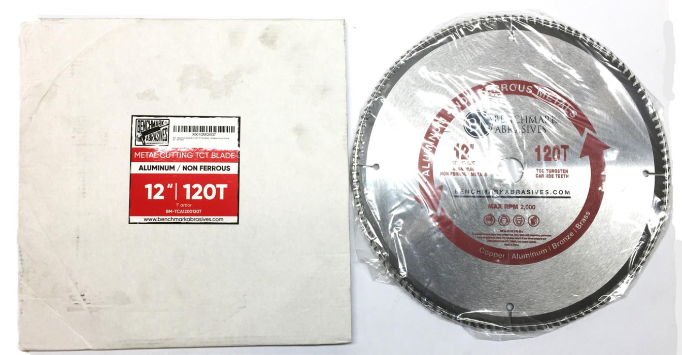 Benchmark Abrasives 120-Tooth Aluminum Cutting TCT Blade BM-TCA1200120T NOS